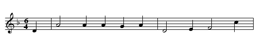 She's like the Swallow - staff notation