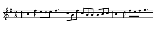 Shew's the Way to Wallington - staff notation