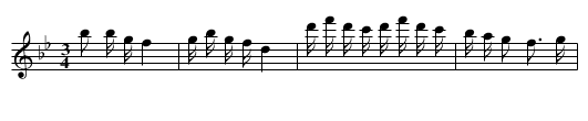 Shier yue huadiao - staff notation