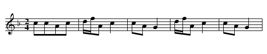 Shier yue huaming - staff notation