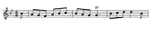 Shift. JJo4.030, The - staff notation