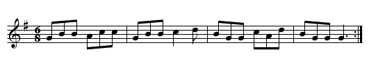 Shiling O'Gairey - staff notation