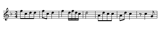 Shiliuhua - staff notation