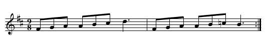 Shilling a Gig - staff notation