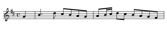 Shilling dhe naught heane’ - staff notation