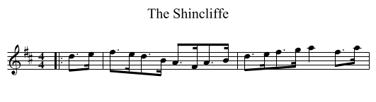 Shincliffe, The  - staff notation