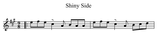 Shiny Side - staff notation