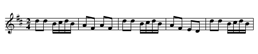 Shiny's Whistle - staff notation