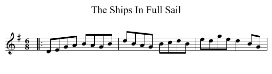 Ships In Full Sail, The  - staff notation