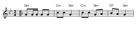 Shmelke's Nigun - staff notation