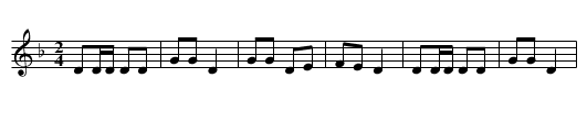 Shmelke's Nigun - staff notation