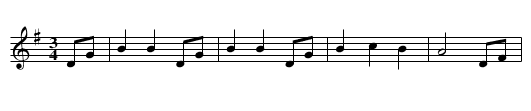 Shoe the Donkey - staff notation