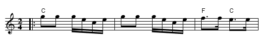 Shoemaker's Dance (C) - staff notation