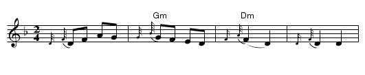 Sholem zol zajn - staff notation