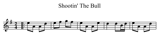 Shootin' The Bull - staff notation