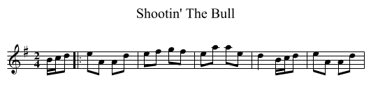 Shootin' The Bull - staff notation