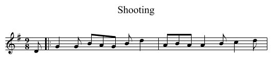 Shooting - staff notation