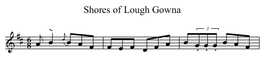 Shores of Lough Gowna - staff notation