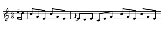 Short Apron [3], The - staff notation