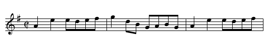 Short Coated Mary - staff notation