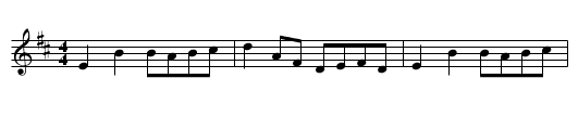 Short Coated Mary - staff notation