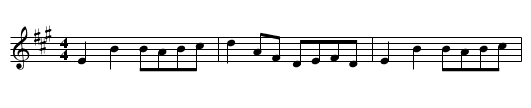 Short Coated Mary - staff notation