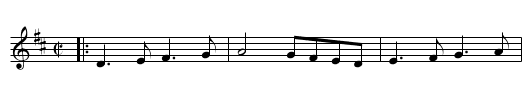 Short Troop. JBut.640, A - staff notation