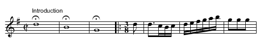 Short Troop. JBut.650, A - staff notation