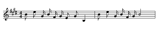 Shouliede gege huilai - staff notation