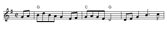 Shove that Pig's Foot a Little Further into the Fire - staff notation