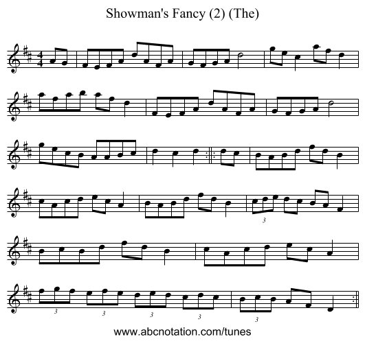 Showman's Fancy (2) (The) - staff notation