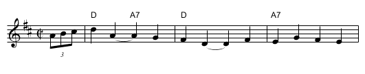 Shrewsbury Lasses    [D] - staff notation