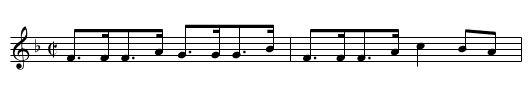 Shrewsbury Rakes. Ru1.150 - staff notation
