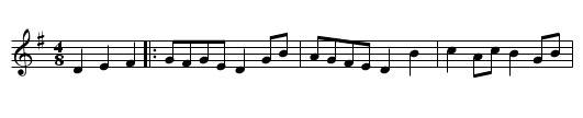 Shropshire Reel - staff notation