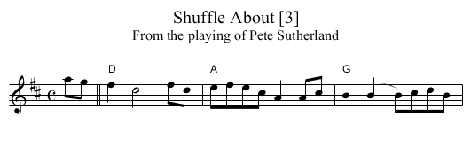 Shuffle About [3] - staff notation