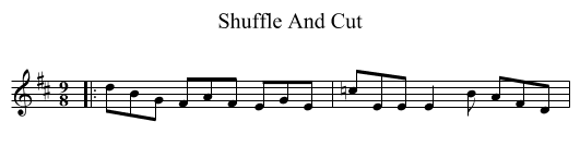 Shuffle And Cut - staff notation