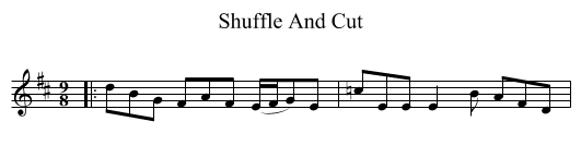 Shuffle And Cut - staff notation
