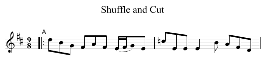 Shuffle and Cut - staff notation
