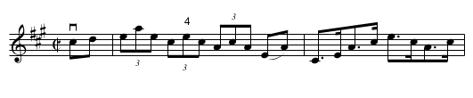 SHUNSTER'S -- HORNPIPE - staff notation