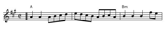 Shuter's Hornpipe - staff notation