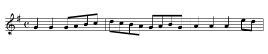 Shuters Hornpipe - staff notation