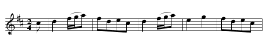 Shuter's Humour - staff notation