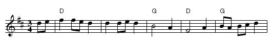 Si beag, si mhor - staff notation