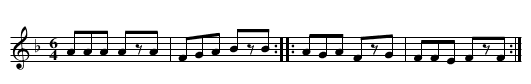 Si j'ayme ou non - staff notation