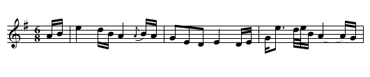 Sí mo ghaol a lar dhonn - staff notation
