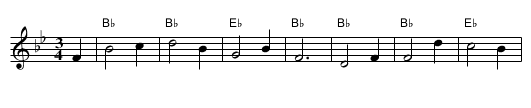 Si Mo Leannnan An Teur (O I Love The Maiden Fair) - staff notation