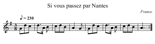 Si vous passez par Nantes - staff notation