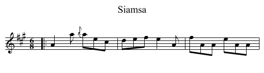 Siamsa - staff notation