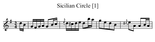 Sicilian Circle [1] - staff notation