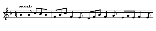 Sicilian Dance,2nd part. JNu.41 - staff notation